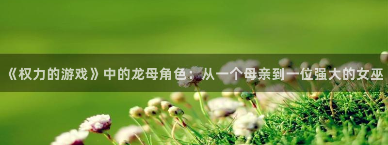 杏宇娱乐平台最新版下载安装：《权力的游戏》中的龙母角色：从一