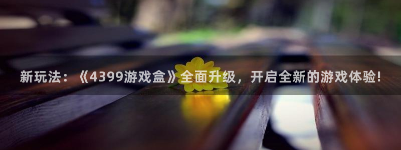杏宇娱乐登录官网入口网址：新玩法：《4399游戏盒》全面升级